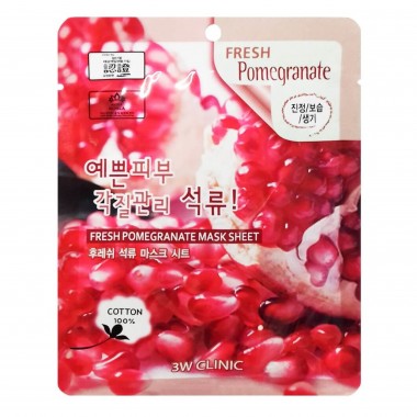 Маска для лица тканевая с экстрактом граната, 23 мл — Fresh pomegranate mask sheet