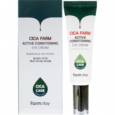 FarmStay Крем для области вокруг глаз восстанавливающий с центеллой - Cica farm eye cream, 50мл