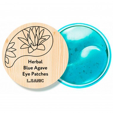 Гидрогелевые патчи для век с экстрактом голубой агавы, 60 шт — Herbal Blue Agave Hydrogel Eye Patch