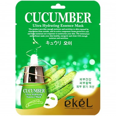 Маска для лица тканевая с огурцом, 25 г — Essence mask cucumber