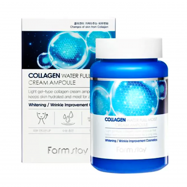 Крем ампульный для лица с коллагеном, 250 мл — Collagen Water Full Moist Cream Ampoule