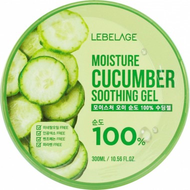 Увлажняющий гель с экстрактом огурца, 300 мл — Moisture Cucumber Purity 100% Soothing Gel