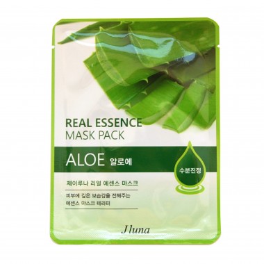 Маска тканевая с алоэ, 25 мл — JLuna Real Essence Mask Pack Aloe
