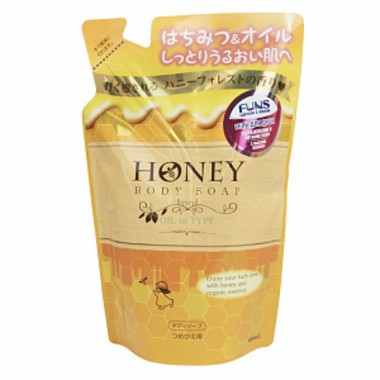 Гель для душа с экстрактом меда и маслом жожоба (сменный блок), 400 мл — Shower gel with honey extract and jojoba oil (refill)