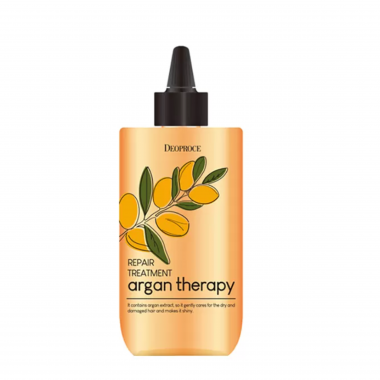 Deoproce Маска для волос с аргановым маслом - Argan therapy repair treatment, 300мл