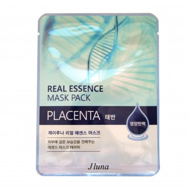 Тканевая маска с плацентой, 25 мл — JLuna Real Essence Mask Pack Placenta