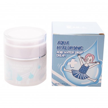 Крем для лица увлажняющий гиалуроновый, 50 мл — Aqua hyaluronic acid water drop cream