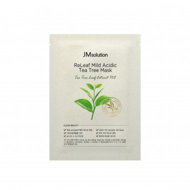 JMsolution Маска тканевая с экстрактом чайного дерева - Releaf mild acidic tea tree mask, 30мл