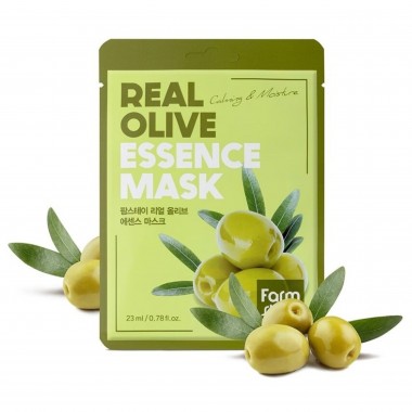 FarmStay Маска тканевая для лица с экстрактом оливы - Real olive essence mask, 23мл
