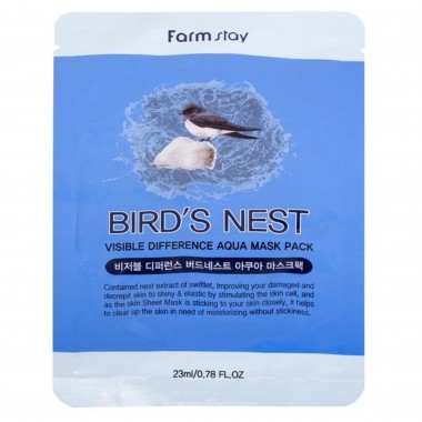 Маска тканевая с экстрактом ласточкиного гнезда, 23 мл — Visible Difference Mask Sheet Bird Nest