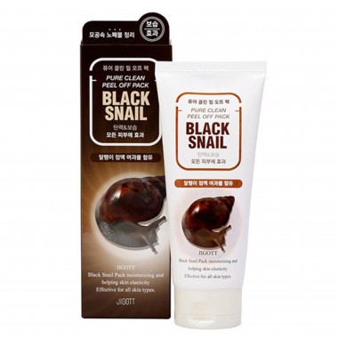 Маска-пленка очищающая с муцином черной улитки, 180 мл — Black snail clean peel off pack