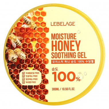 Увлажняющий успокаивающий гель с экстрактом мёда, 300 мл — Moisture Honey Purity 100% Soothing Gel