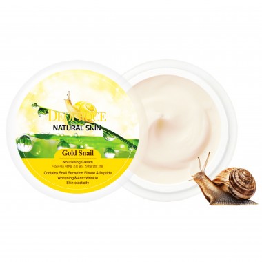 Deoproce Крем питательный с золотом и муцином улитки – Skin gold snail nourishing cream, 100мл
