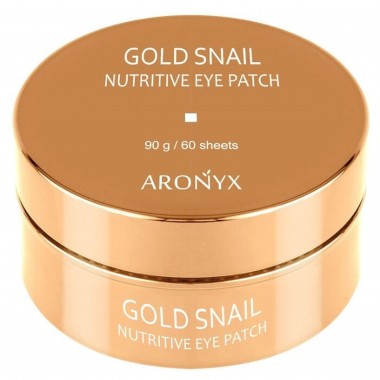 Патчи для глаз гидрогелевые с муцином улитки и золотом, 60 шт — Gold snail nutritive eye patch