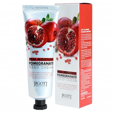 Jigott Крем для рук с экстрактом граната - Real moisture pomegranate hand cream, 100мл