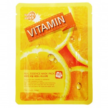 Маска для лица тканевая c витамином C, 25 мл — Real essence mask pack