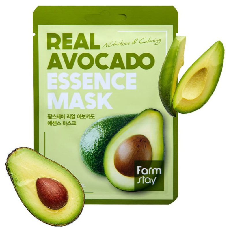 Тканевая маска с авокадо Farmstay. Маска real Avocado Essence Mask. Real Avocado Farm stay маска для лица. Farmstay real Avocado Essence Mask. Really essential