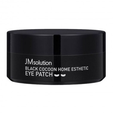 Гидрогелевые патчи с протеинами шёлка и углём, 60 шт — JMsolution Black Cocoon Home Esthetic Eye Patch, 60 ea/72