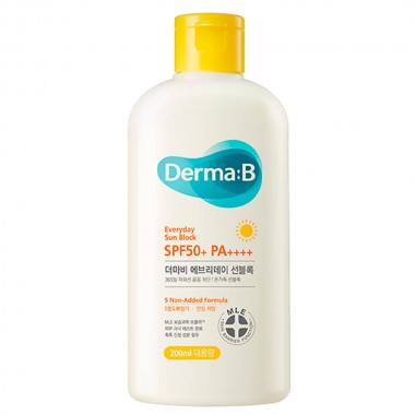 Ламеллярный солнцезащитный лосьон для лица и тела, 200 мл — Derma:B Everyday Sun Block SPF50+, 200 ml