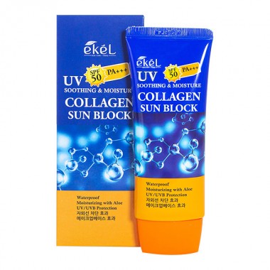 Солнцезащитный крем с коллагеном, 70 мл — Ekel Collagen Sun Block, 70 ml