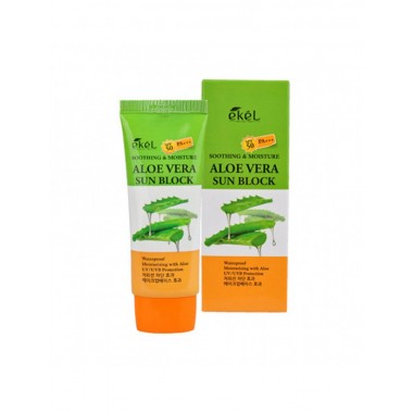 Увлажняющий солнцезащитный крем с соком алое, 70 мл — Ekel Aloe Vera Sun Block, 70 ml