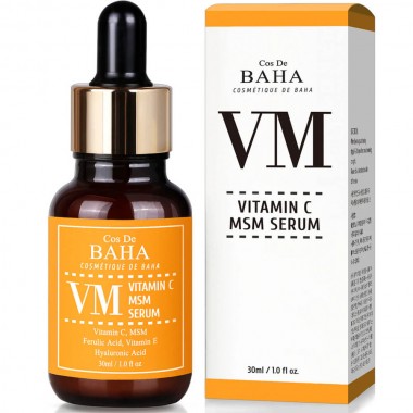 Сыворотка от пигментации с витамином С и феруловой кислотой, 30 мл — Cos de Baha Vitamin C MSM Serum (VM), 30 ml