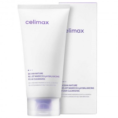Слабокислотная очищающая пенка, 150 мл — Celimax Derma Nature Relief Madecica pH Balancing Foam Cleansing, 150 ml