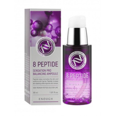 Антивозрастная сыворотка с пептидами, 30 мл — Enough 8 Peptide Sensation Pro Balancing Ampoule, 30 ml