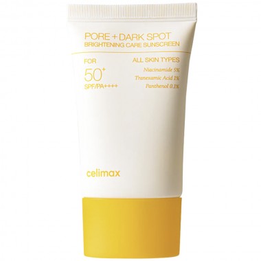Осветляющий солнцезащитный крем, 50 мл — Celimax Pore+Dark Spot Brightening Care Sunscreen 50 ml