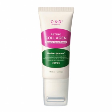 Роликовый крем для массажа шеи с ретиналем, 50 мл — CKD Retino Collagen Small Molecule 300 Guasha Neck Cream 50 ml