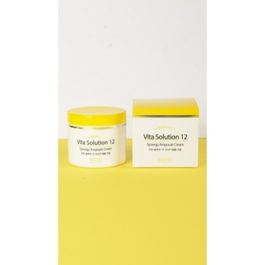 Тонизирующий ампульный крем для лица, 100 мл — Vita Solution 12 Synergy Ampoule Cream