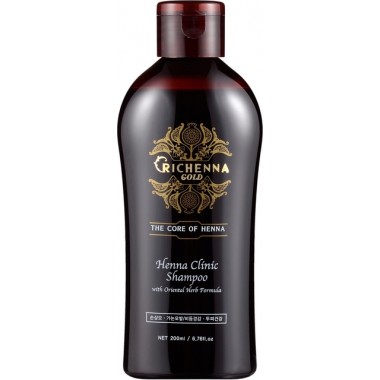 Шампунь для волос с хной и комплексом восточных трав, 200 мл — Gold Henna Clinic Shampoo
