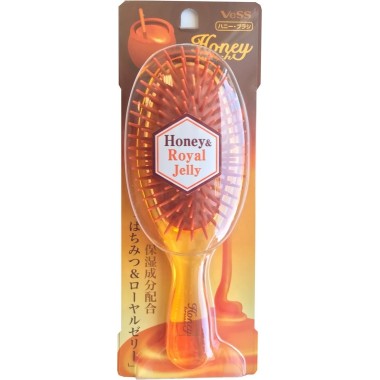 Щётка массажная для увлажнения и придания блеска волосам с мёдом и маточным молочком пчёл — Honey Brush