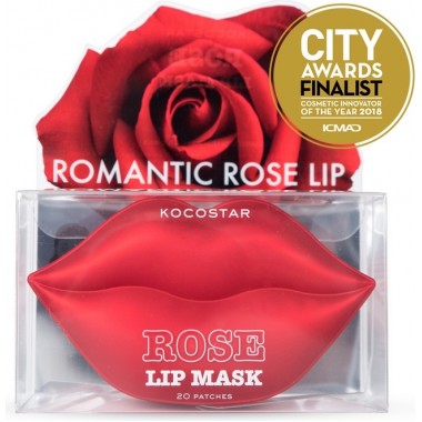 Гидрогелевые патчи для губ с экстрактом лепестков розы — Rose Lip Mask