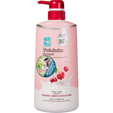 Крем-гель для душа Вишня с молоком, 500 мл — Shokubutsu Monogatari Shower cream gel