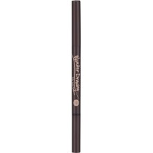 Автоматический карандаш для бровей со щёточкой, тон 02 - тёмно-коричневый