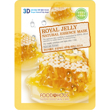 Тканевая маска с экстрактом пчелиного маточного молочка — Royal Jelly Natural Essence Mask