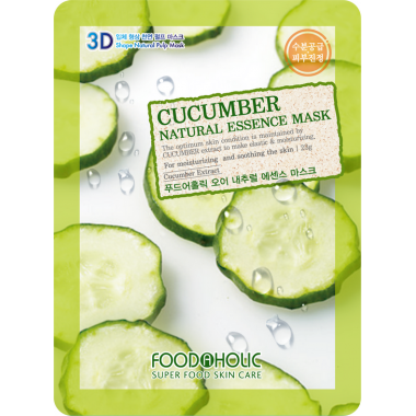 Тканевая маска для лица с экстрактом огурца — Cucumber Natural Essence Mask