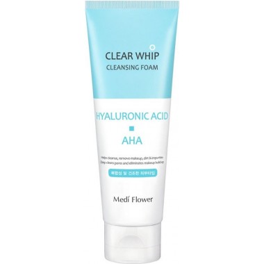 Пенка для умывания с гиалуроновой кислотой и AHA кислотам, 120 мл — Clear Whip Cleansing Foam Hyaluronic Acid AHA