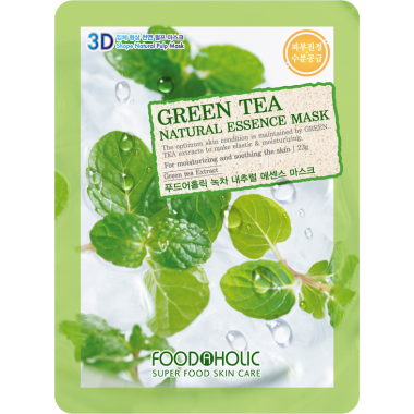 Тканевая маска для лица с Зеленым чаем — Green Tea Natura Mask