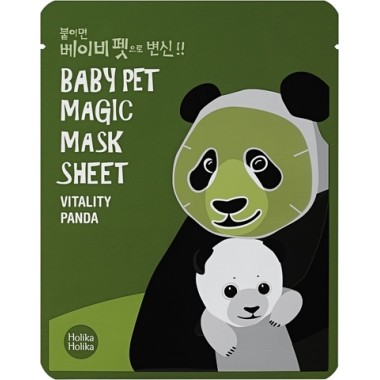 Маска-мордочка тонизирующая тканевая "Панда" — Baby Pet Magic Mask Sheet Vitality Panda