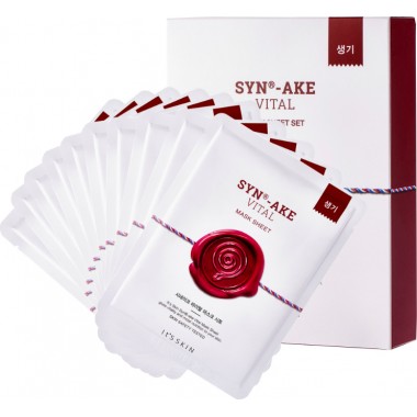 Тканевая маска с пептидом SYN®-AKE, омолаживающая, 10 шт — Synake Vital Mask Sheet
