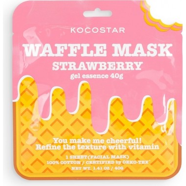 Тонизирующая вафельная маска для лица с экстрактом клубники — Toning Waffle Face Mask with Strawberry Extract
