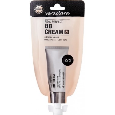 Тональный крем BB для лица, тон 21 - светлый беж, SPF 50, 27 г — Real Perfect BB Cream 21