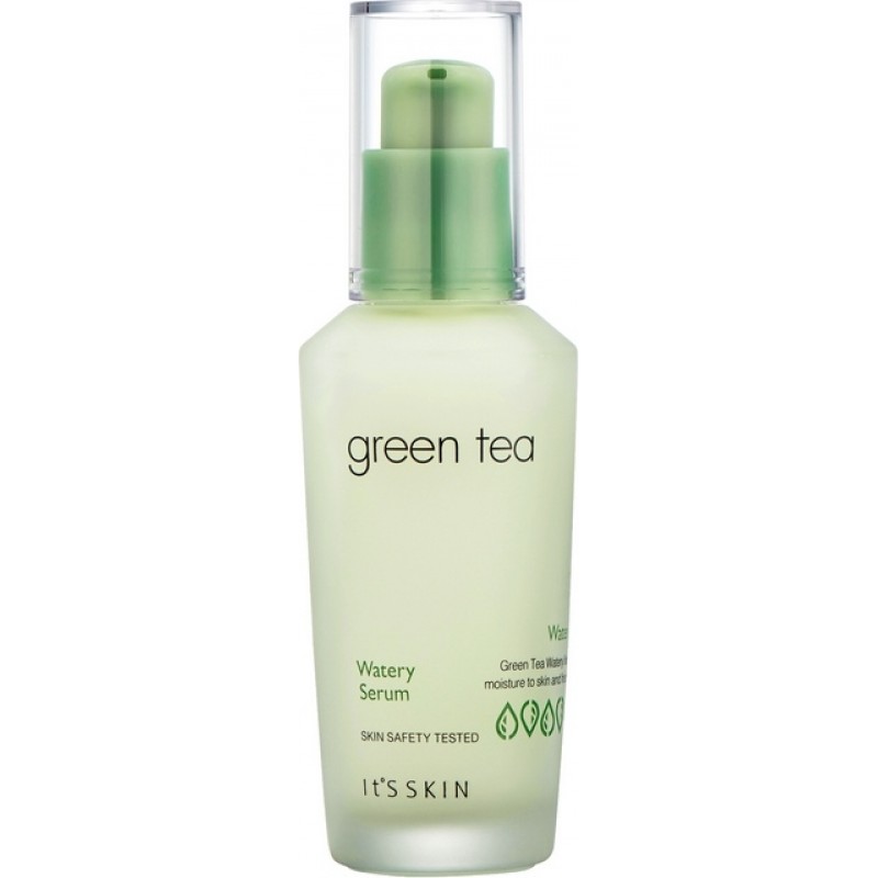 Увлажняющая сыворотка для жирной кожи. It's Skin Green Tea watery Serum сыворотка для лица для жирной и комбинированной кожи. Сыворотка для лица корейская. Сыворотка ботинки. Its Skin Soak up Helper.