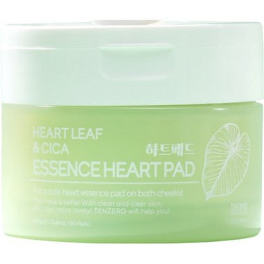 Увлажняющие пэды с пантенолом и экстрактом центеллы азиатской, 50 шт — Heart Leaf Cica Essence Heart Pad, 50pads