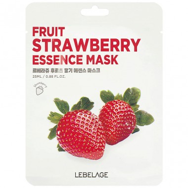 Увлажняющая тканевая маска для лица с экстрактом клубники, 25 мл — Fruit Strawberry Essence Mask, 25 ml