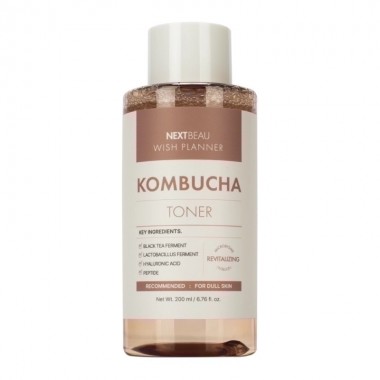 Тонер с комбучей, пробиотиками и гиалуроновой кислотой, 200 мл — Wish Planner Kombucha Biome Toner, 200 ml