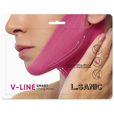 Маска-бандаж для коррекции овала лица, 19,7 г * 2 шт — L.SANIC V-Line Smart Lifting Mask, 19,7 g*2pcs
