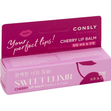 Бальзам для губ с экстрактом вишни, 10мл — SWEET ELIXIR Cherry Lip Balm, 10 ml
